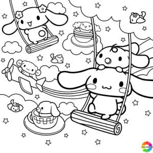 30+ Cinnamoroll Ausmalbilder PDF Zum Ausdrucken Kostenlose