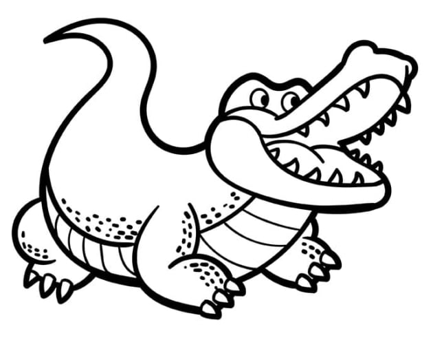 ausmalbilderkinder.de – Ausmalbilder Krokodil 11