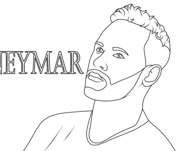 ausmalbilderkinder.de – Ausmalbilder Neymar 01