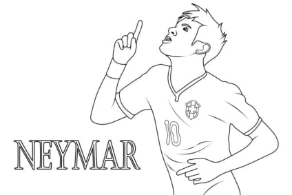 ausmalbilderkinder.de – Ausmalbilder Neymar 06