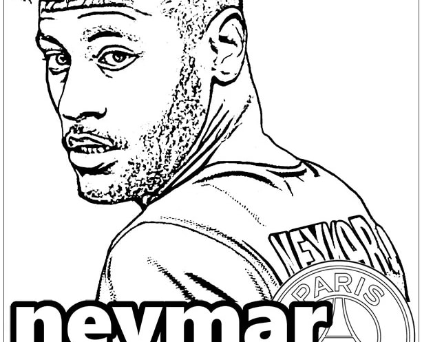 ausmalbilderkinder.de – Ausmalbilder Neymar 12