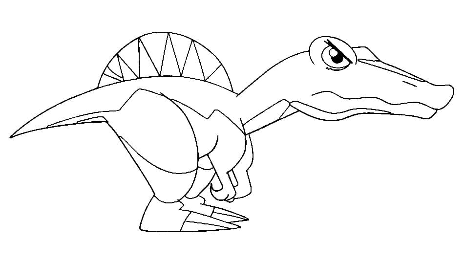 ausmalbilderkinder.de – Ausmalbilder Spinosaurus 02