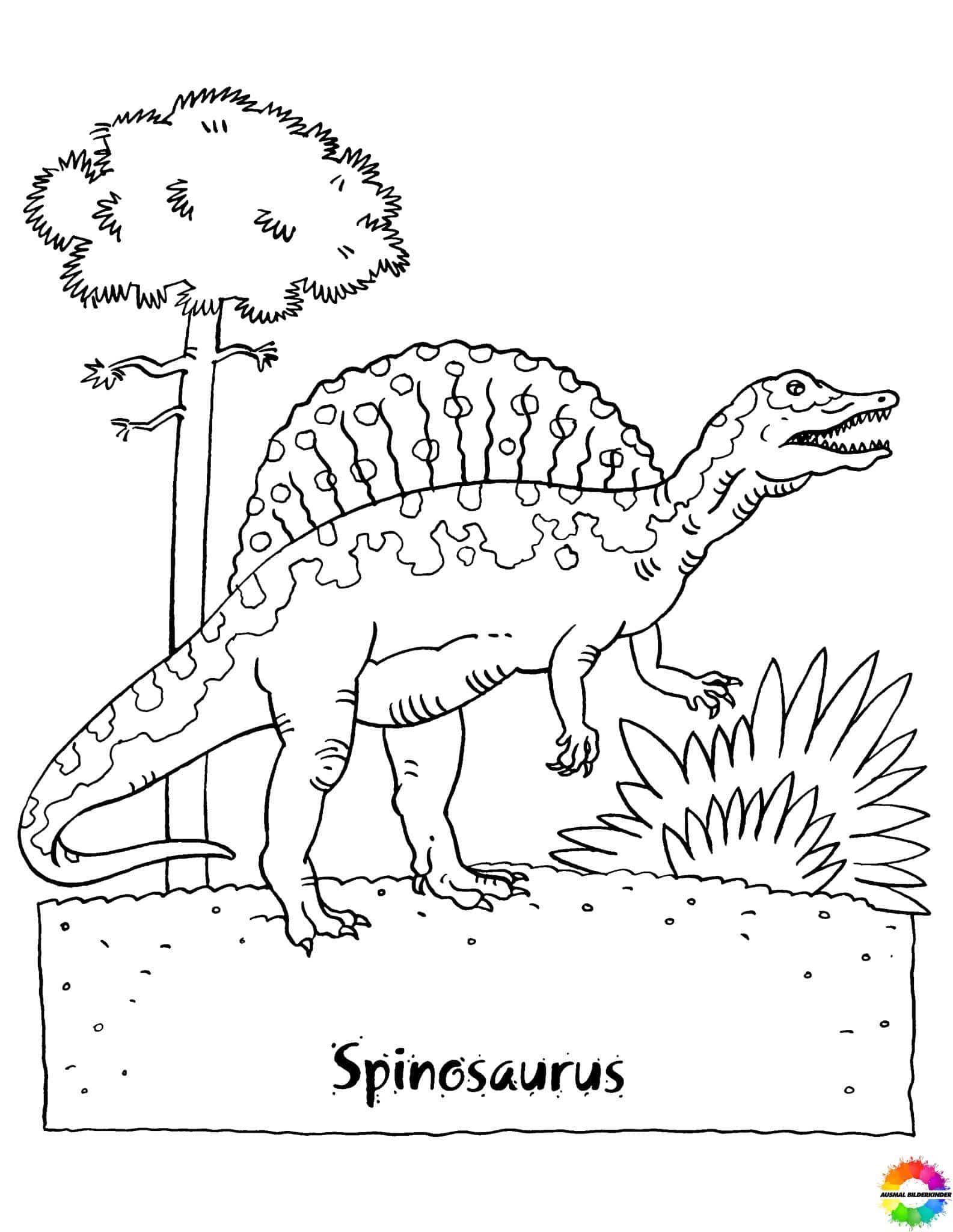 ausmalbilderkinder.de – Ausmalbilder Spinosaurus 03