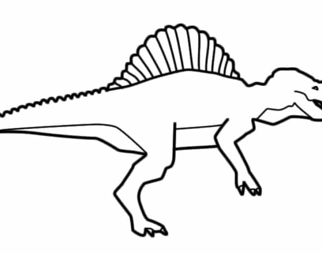 ausmalbilderkinder.de – Ausmalbilder Spinosaurus 04