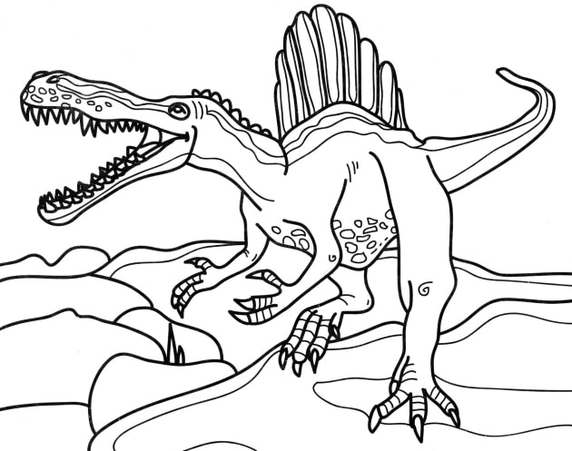 ausmalbilderkinder.de – Ausmalbilder Spinosaurus 06
