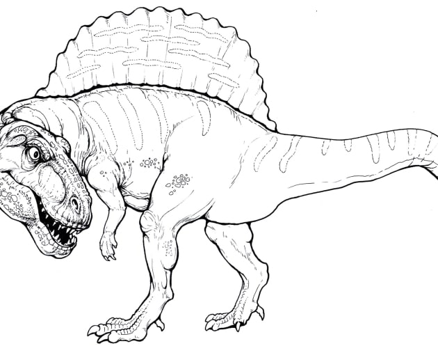 ausmalbilderkinder.de – Ausmalbilder Spinosaurus 07