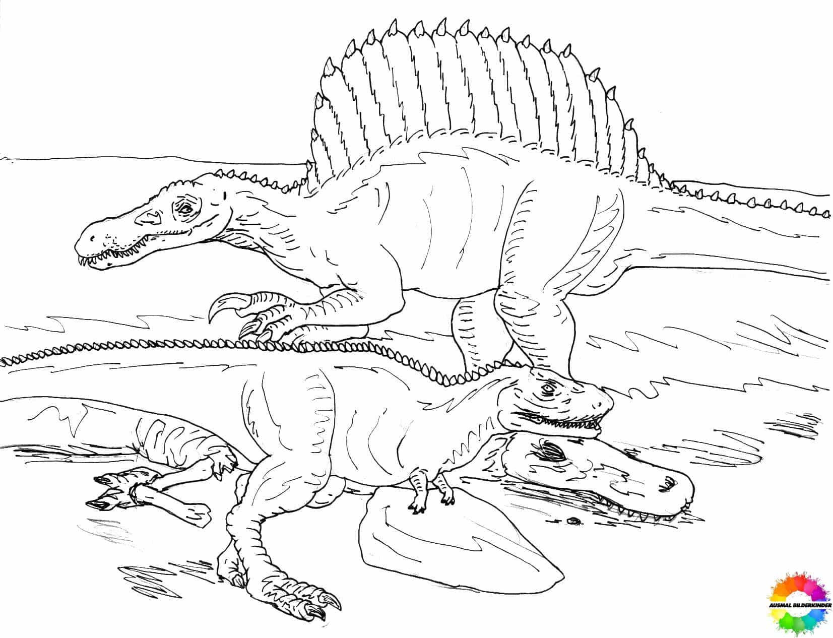 ausmalbilderkinder.de – Ausmalbilder Spinosaurus 16