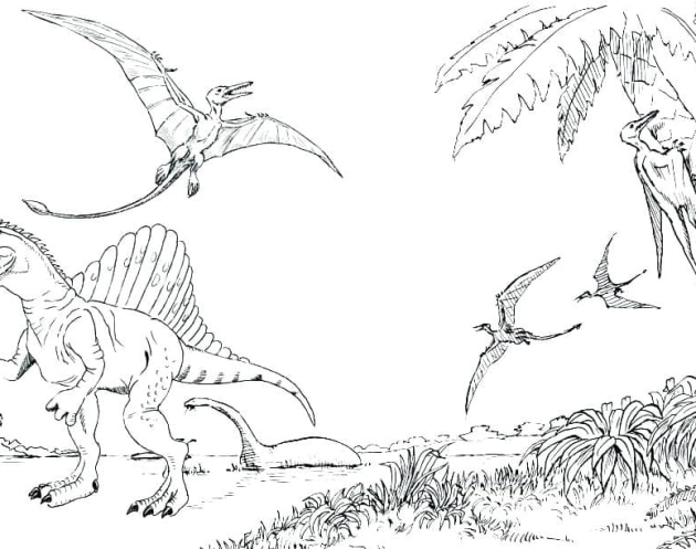 ausmalbilderkinder.de – Ausmalbilder Spinosaurus 17