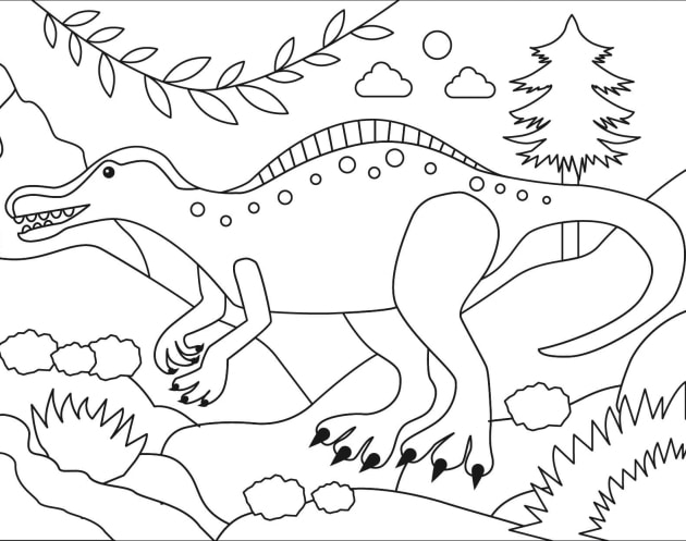 ausmalbilderkinder.de – Ausmalbilder Spinosaurus 20