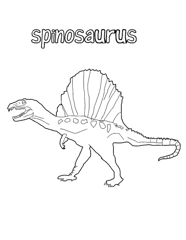 ausmalbilderkinder.de – Ausmalbilder Spinosaurus 21