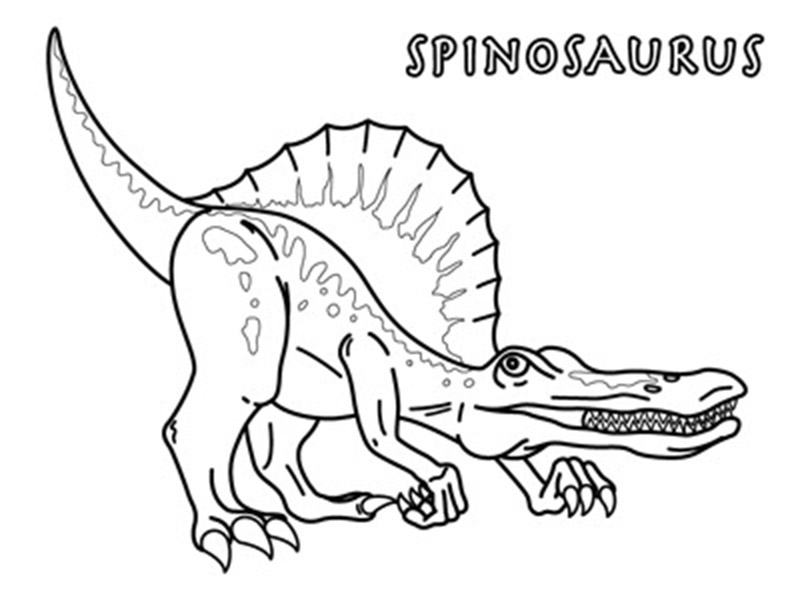 ausmalbilderkinder.de – Ausmalbilder Spinosaurus 23