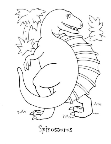 ausmalbilderkinder.de – Ausmalbilder Spinosaurus 24