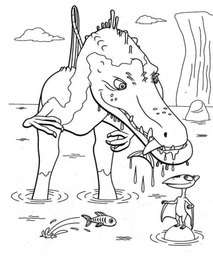ausmalbilderkinder.de – Ausmalbilder Spinosaurus 25