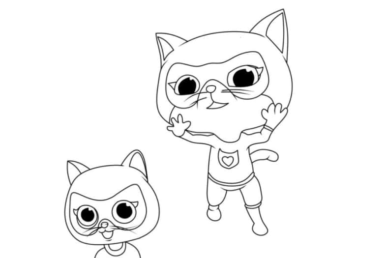 SuperKitties Free Coloring Pages - Latest Updates