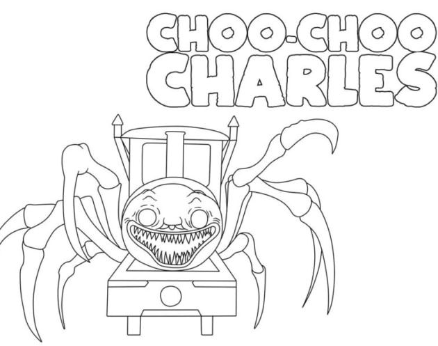 Choo-Choo-Charles-Ausmalbilder-ausmalbilderkinder.de-01