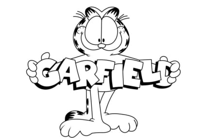 Garfield Black And White