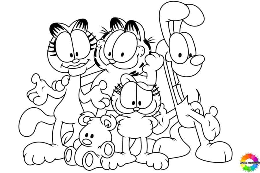 ausmalbilder garfield