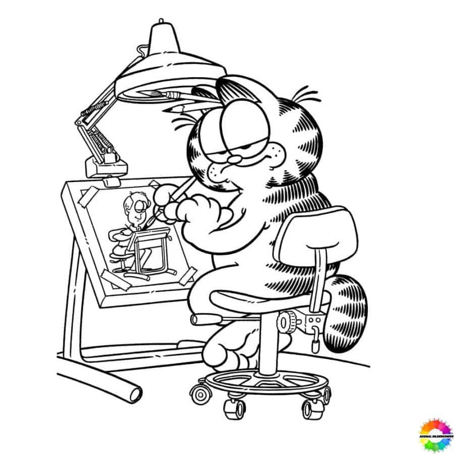 Garfield-Ausmalbilder-ausmalbilderkinder.de-26