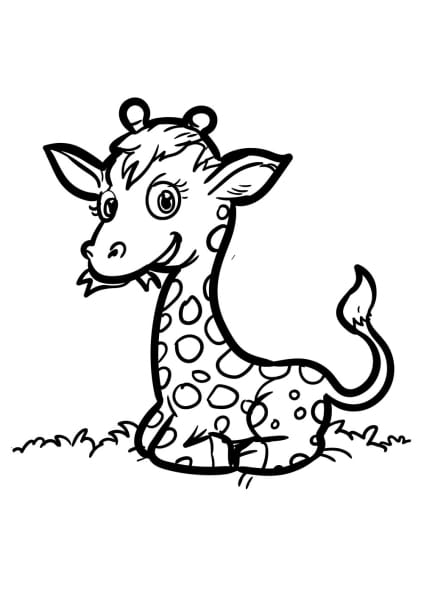 Giraffe-Ausmalbilder-ausmalbilderkinder.de-19