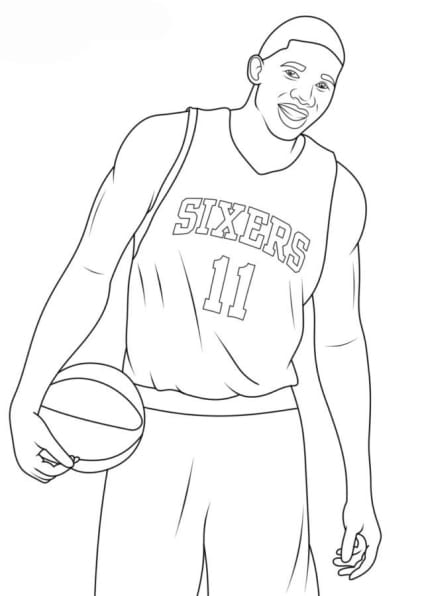 Basketball Coloring Pages Nba Players