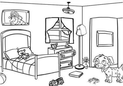 Schlafzimmer-ausmalbilder-ausmalbilderkinder.de-01
