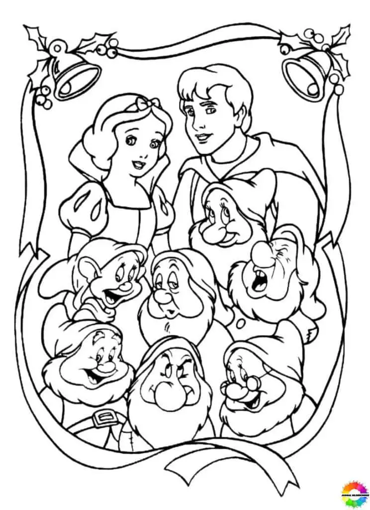 Snow White coloring pages PDF to print free