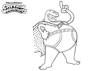 Captain Underpants coloring pages - Download now and color