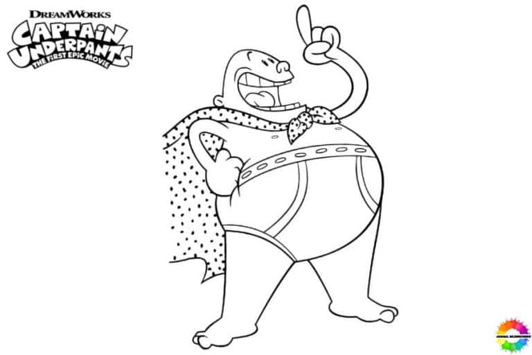 56+ Captain Underpants Free printable coloring pages