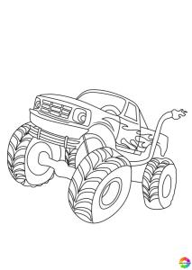 35+ Monster Truck coloring pages free to print for kids