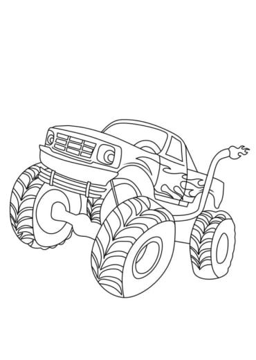 35+ Monster Truck coloring pages free to print for kids