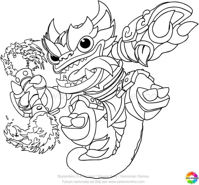 Skylander ausmalbilder kostenlose ausdrucken für kinder