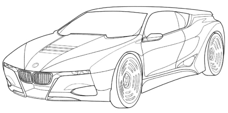 BMW coloring pages to print - Free Download