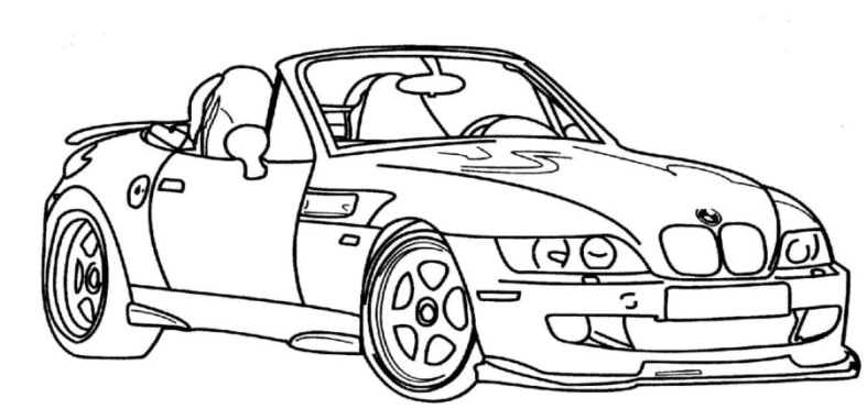 BMW coloring pages to print - Free Download