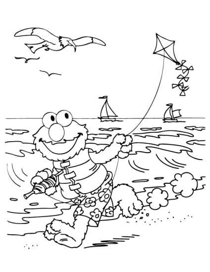 coloring pages of elom