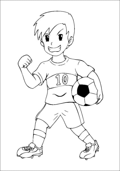 Football coloring pages - free collection for kids