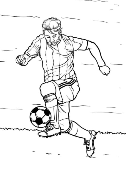 Football coloring pages - free collection for kids