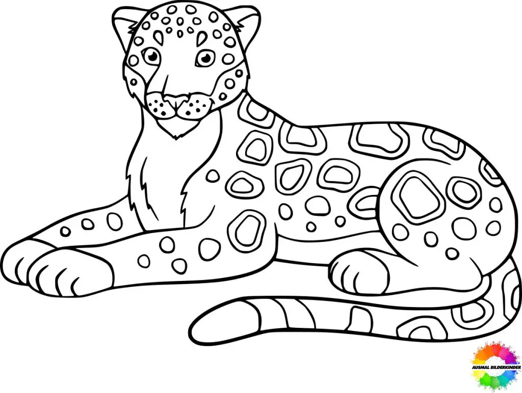 Jaguar ausmalbilder tiere zum drucken kostenlos für kinder