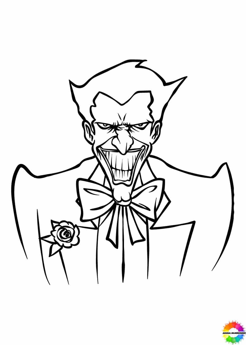 Joker free printable coloring pages for kids