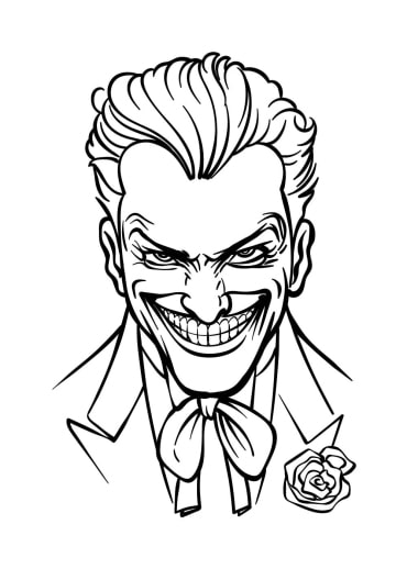 Joker free printable coloring pages for kids