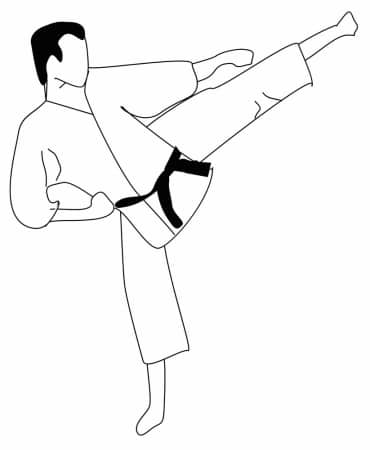 ausmalbilder karate