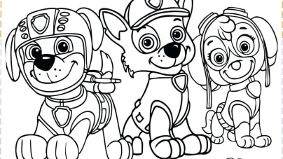 Paw Patrol - Free printable Coloring pages for kids