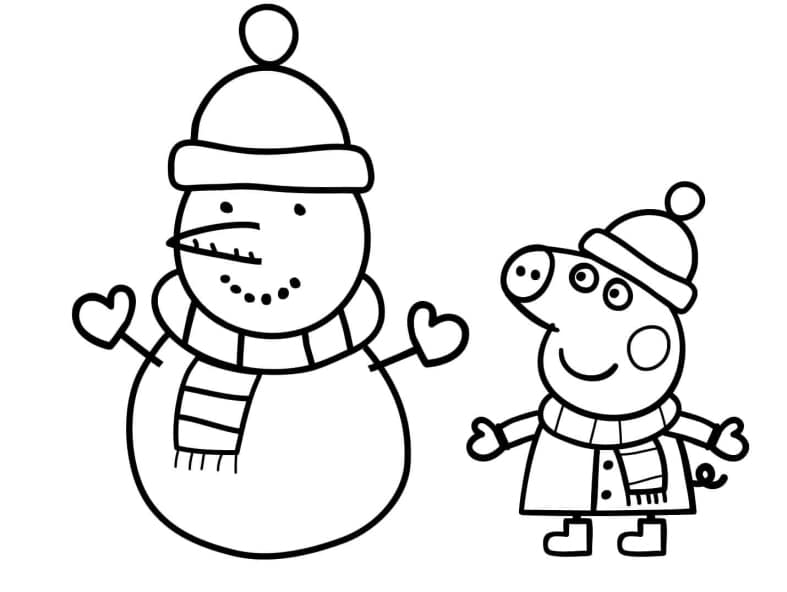 Peppa Pig Print coloring pages free for kids