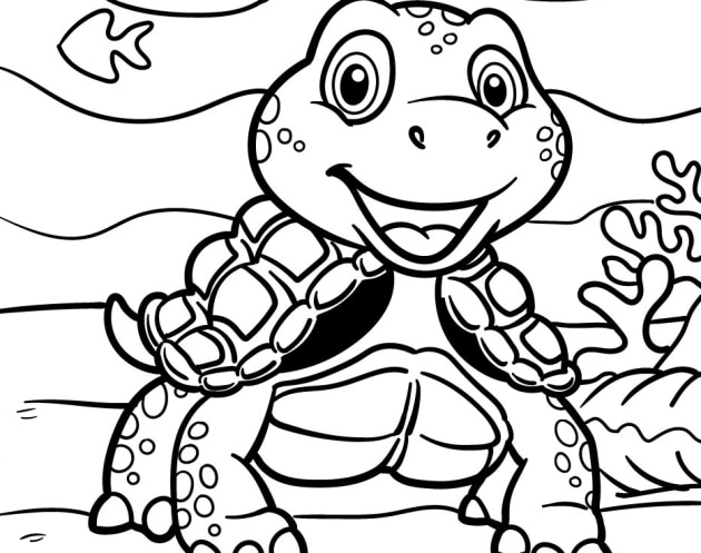 Schildkröte-Ausmalbilder-ausmalbilderkinder-de-14