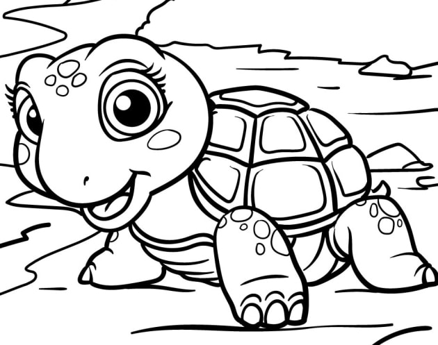 Schildkröte-Ausmalbilder-ausmalbilderkinder-de-27