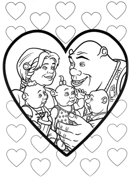 shrek 3 coloring pages