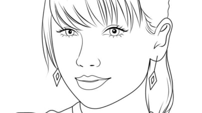 Disegni da colorare di Taylor Swift