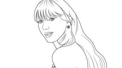 Disegni da colorare di Taylor Swift