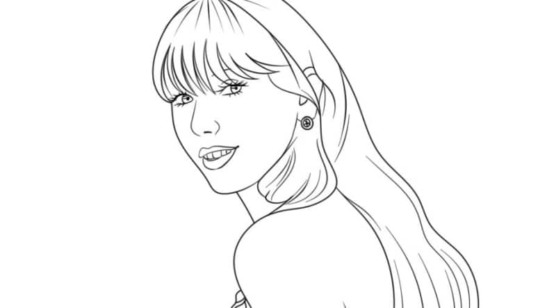 Taylor Swift Coloring Pages For Fans - Download For Free