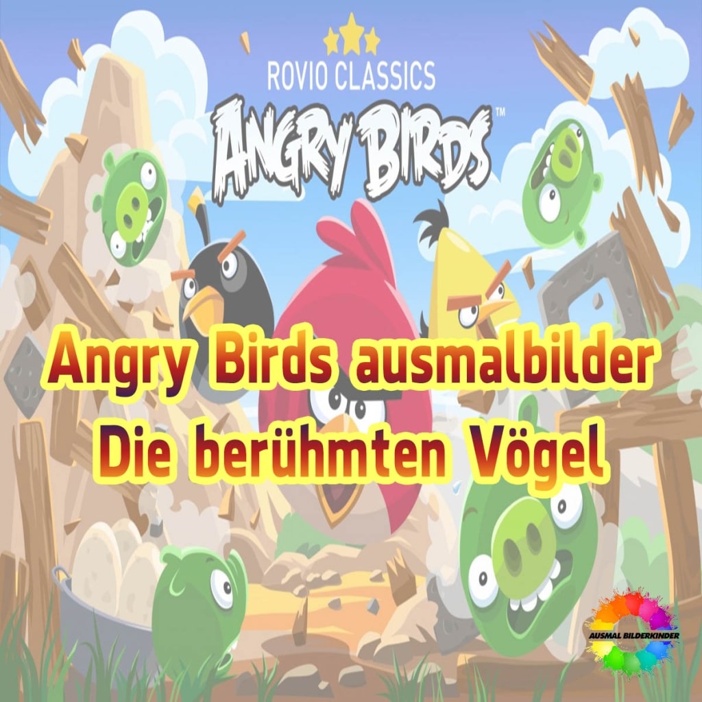 Sammlung Angry Birds ausmalbilder – Die berühmten Vögel
