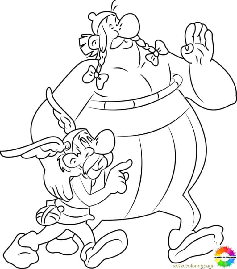 Asterix und Obelix ausmalbilder zum ausdrucken kostenlos
